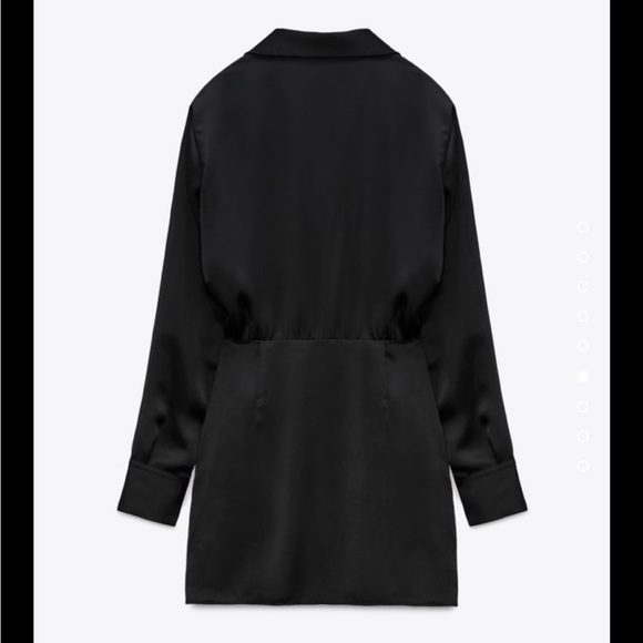 Short Satin Effect Dress Zara - Picture 5 of 6